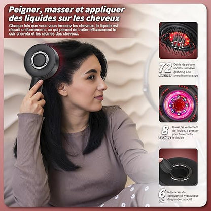 Peigne de Massage Électrique pour Cuir Chevelu et Croissance des Cheveux